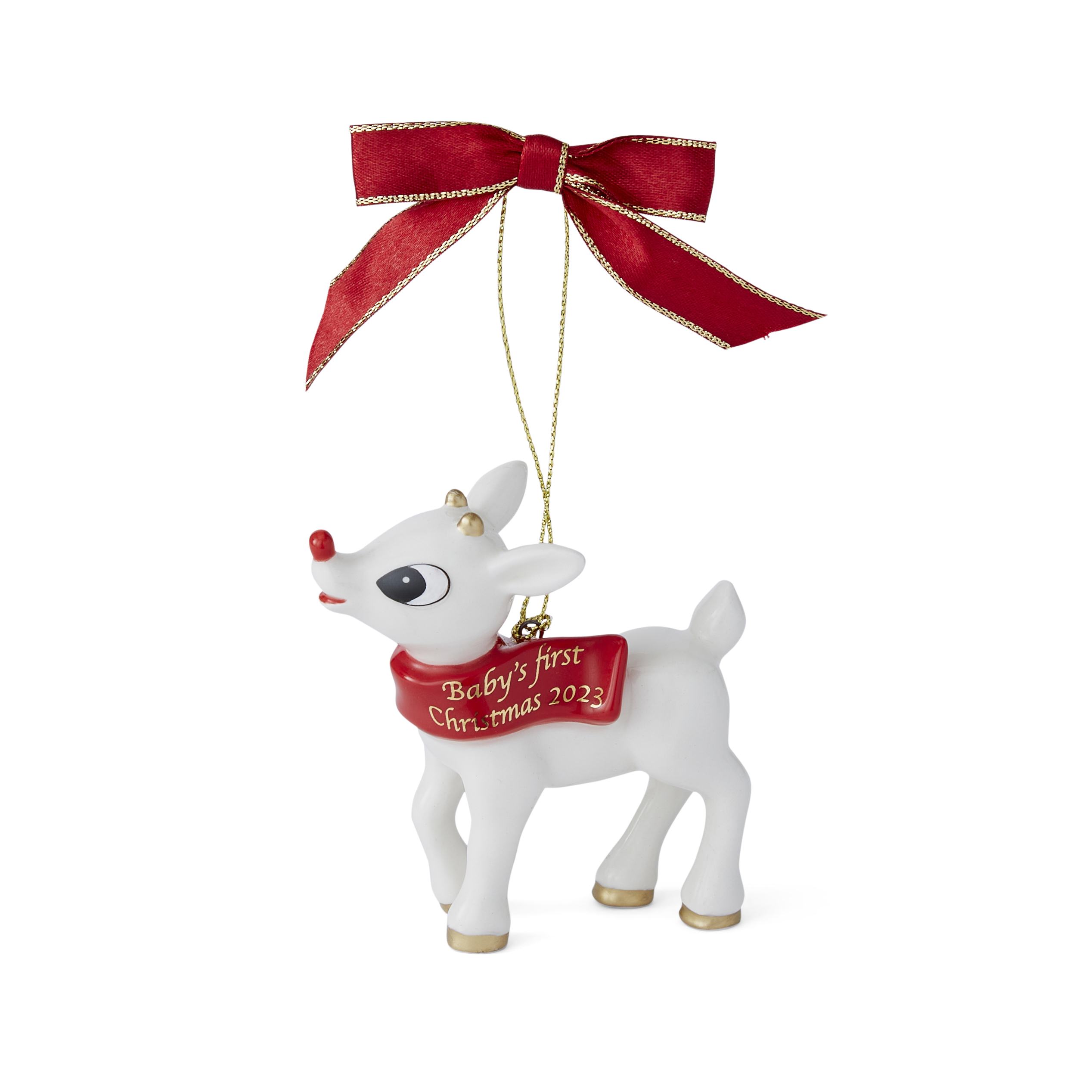 Rudolph The Red Nosed Reindeer® Baby's First Christmas Ornament 2023 image number null